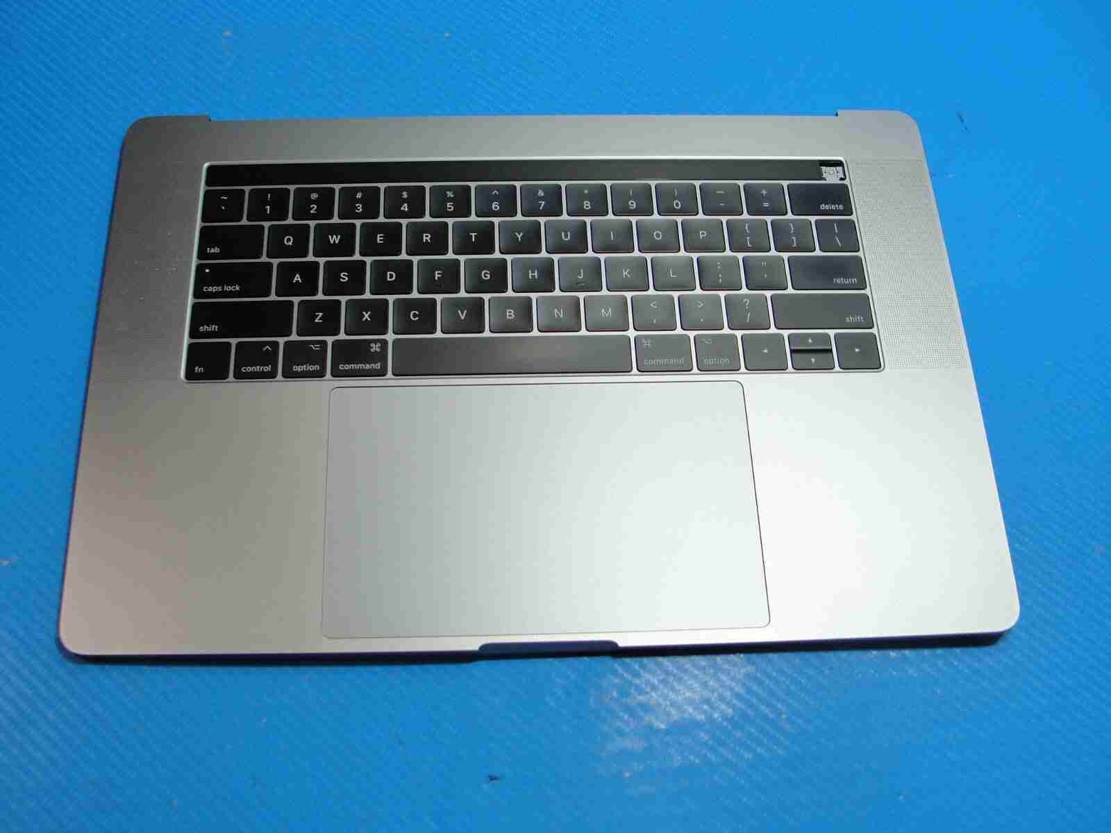 MacBook Pro 15 A1707 Mid 2017 MPTR2LL Top Case Palmrest w/Battery Gray 661-07954 - Tested Computer Laptop Parts