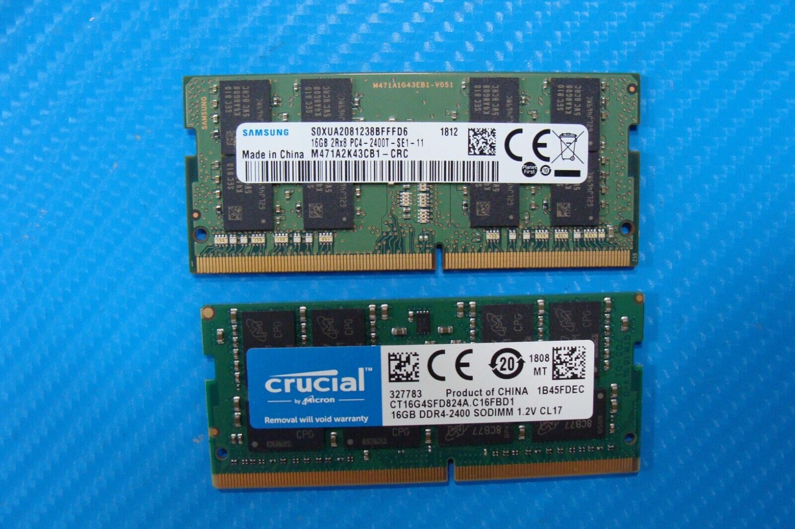 Lenovo T470 Crucial 32GB (2x16GB) Memory RAM SO-DIMM CT16G4SFD824A.C16FBD1