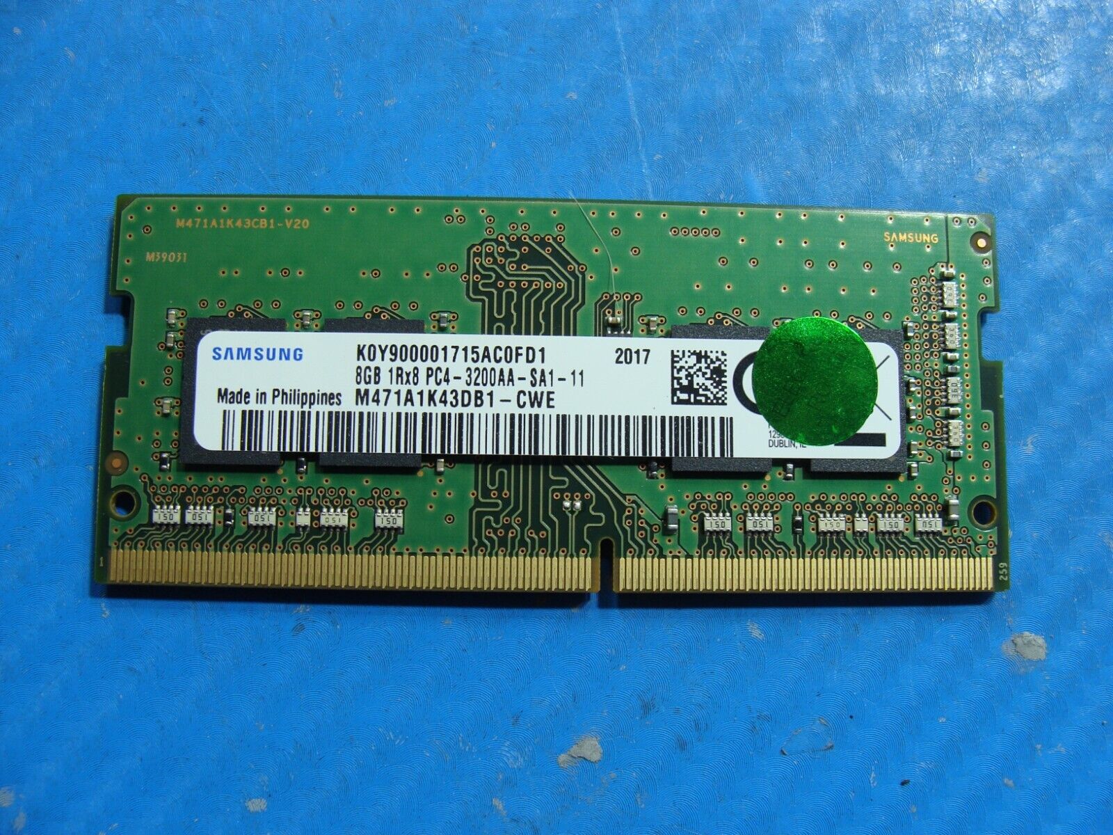 Dell 7500 2in1 Samsung 8GB 1Rx8 PC4-3200A Memory RAM SO-DIMM M471A1K43DB1-CWE