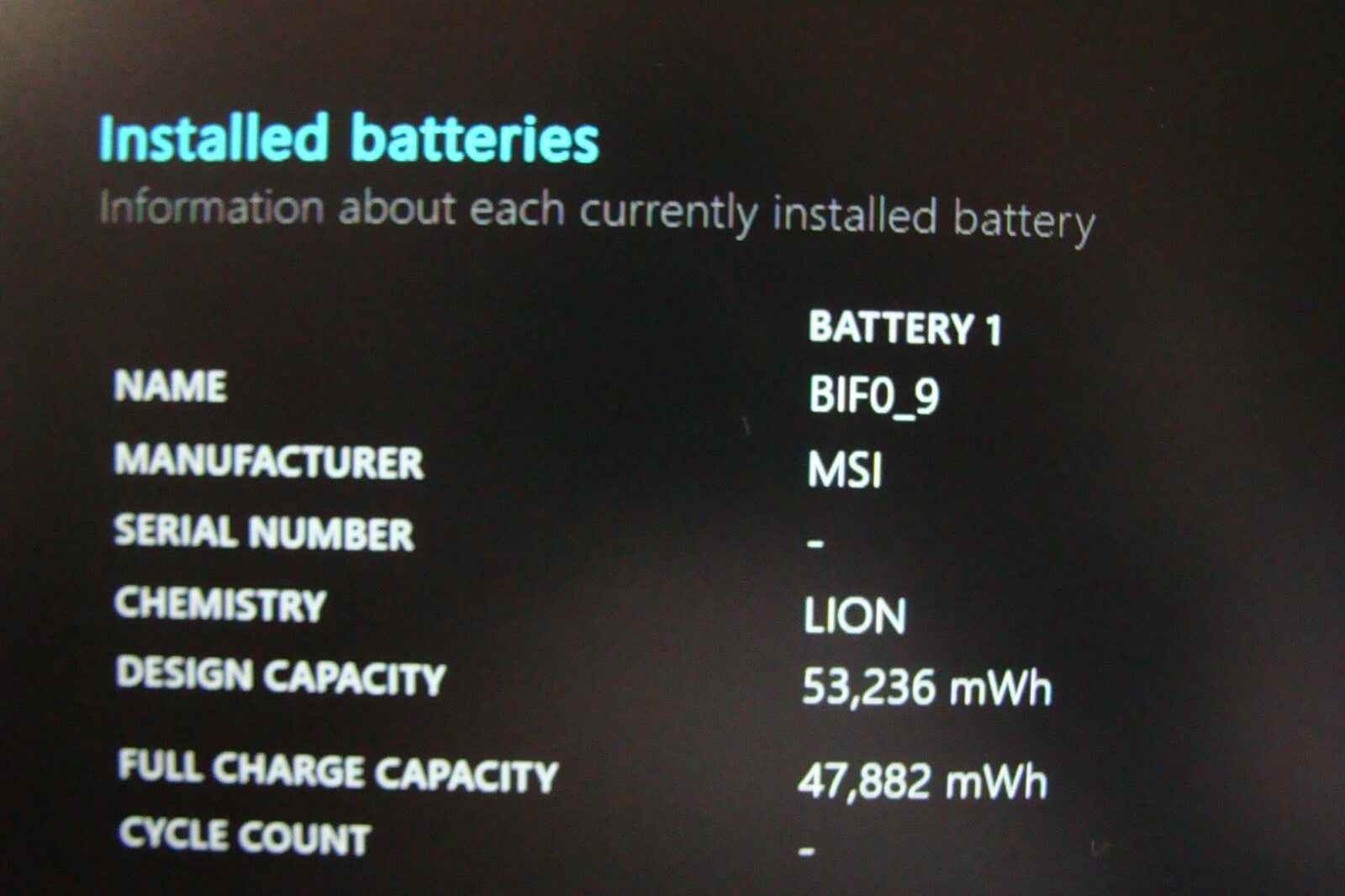 MSI GL63 9SDK 15.6'' FHD i7-9750H 2.6GHz 16GB 512GB/1TB GTRX 1660 Ti Battery 91% - Tested Computer Laptop Parts