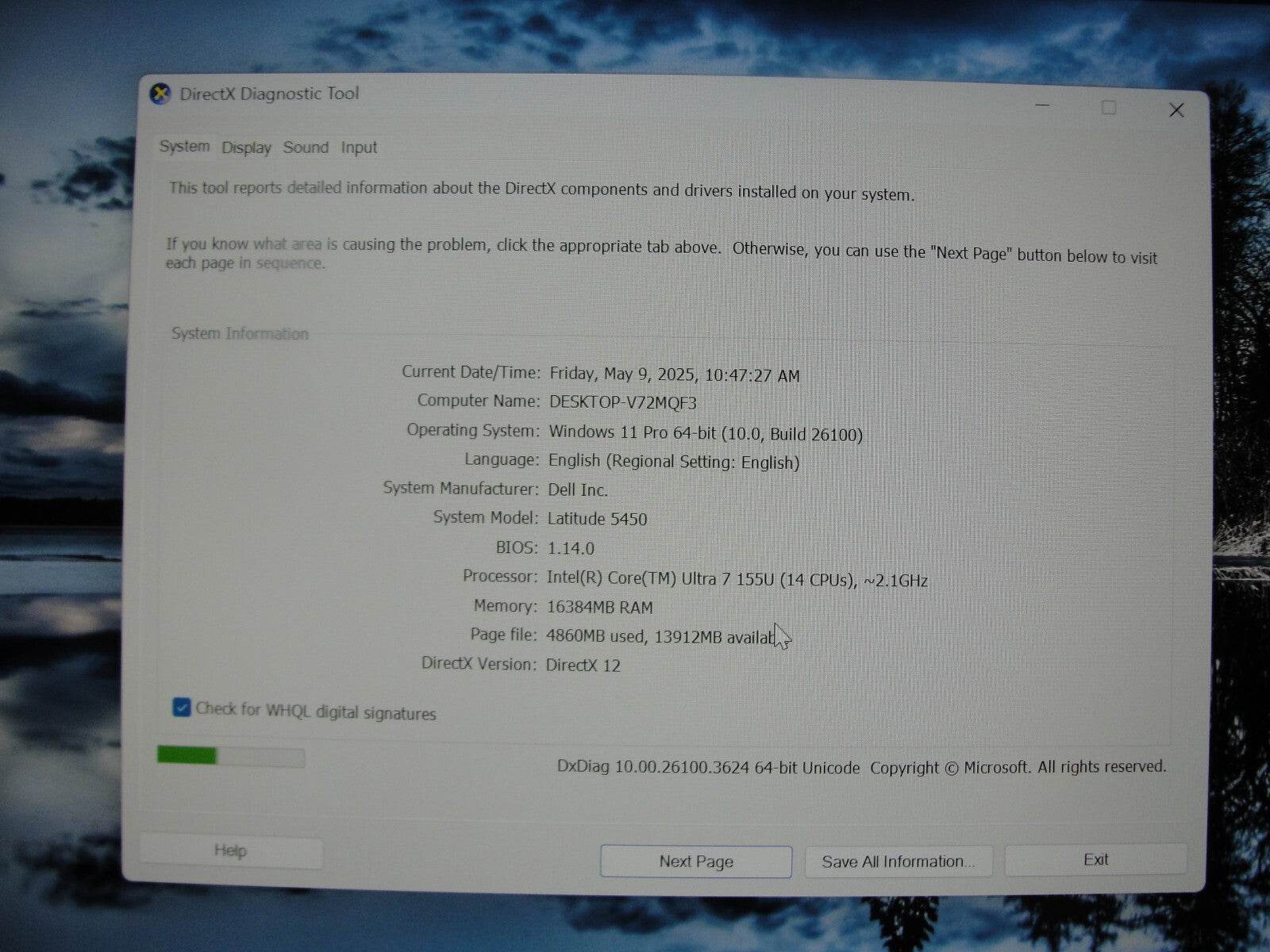 Dell Latitude 5450 14” FHD Core Ultra 7155U 2.1GHz 16GB 256GB SSD Warranty - Tested Computer Laptop Parts