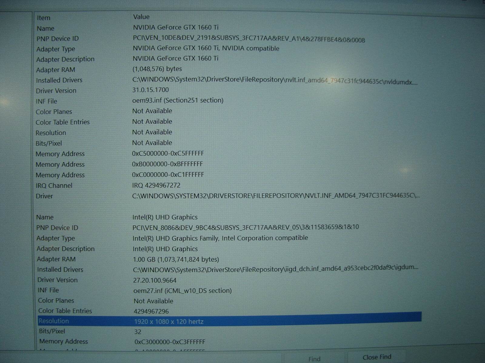 Lenovo Legion 5-15IMH05H 15.6” FHD 120hz i7-10750H 2.6GHz 8GB 512GB GTX1660 Ti - Tested Computer Laptop Parts
