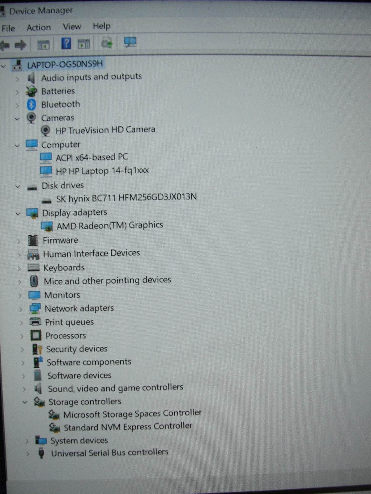 HP 14-FQ1025NR 14”FHD AMD Ryzen 5-5500U 2.1GHz 8GB 256GB SSD + Charger - Tested Computer Laptop Parts