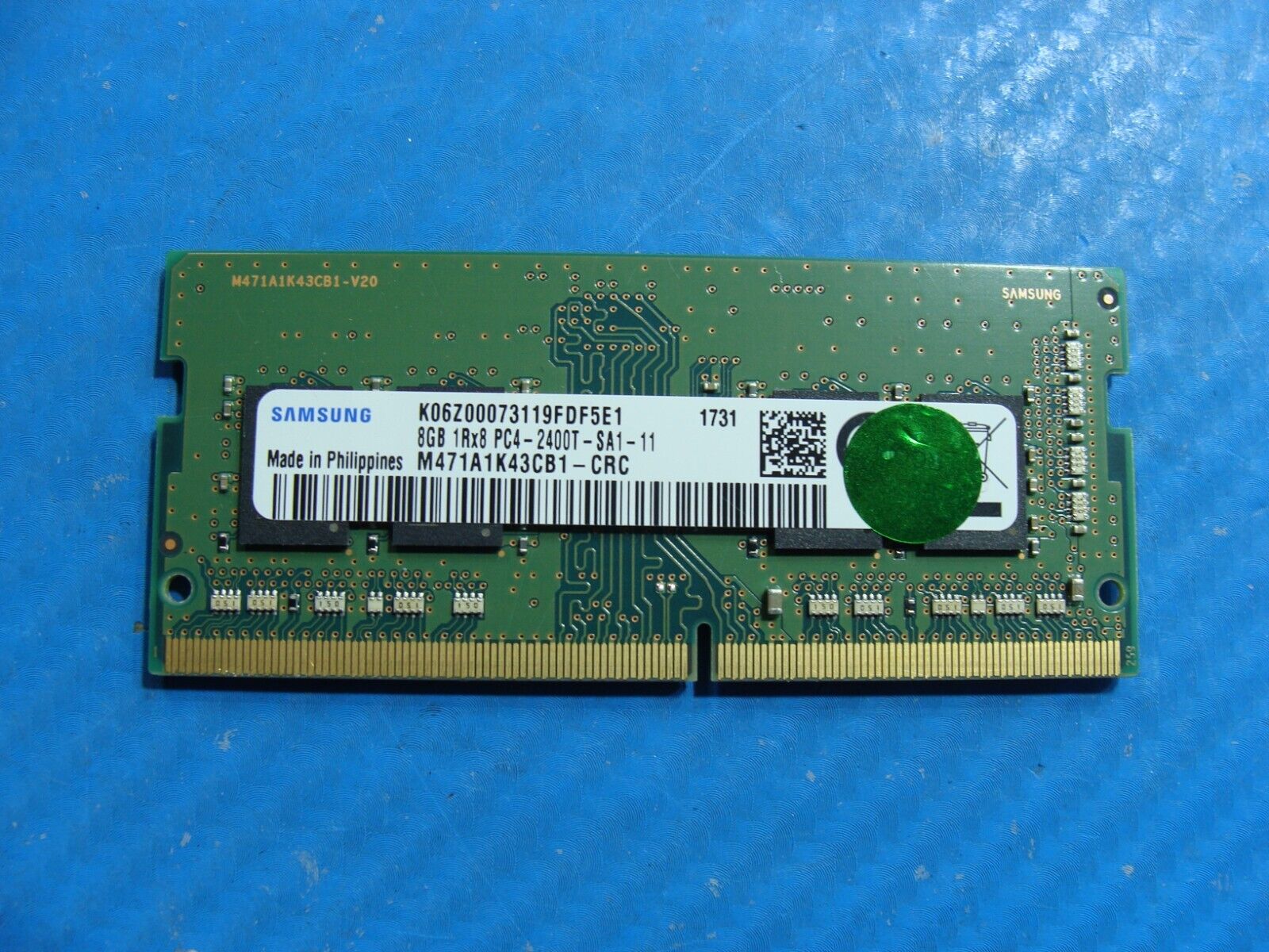 HP 15-br052od Samsung 8GB 1Rx8 PC4-2400T Memory RAM SO-DIMM M471A1K43CB1-CRC