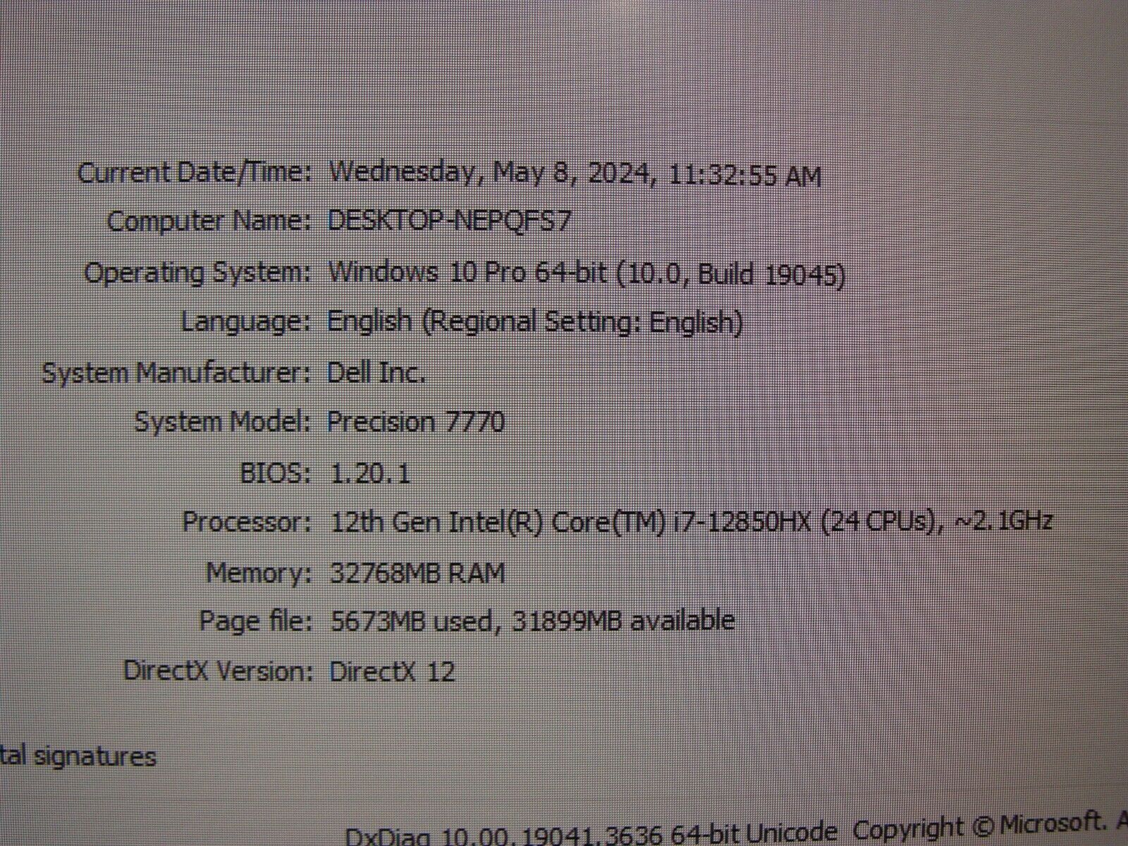 Dell Precision 7770 17.3