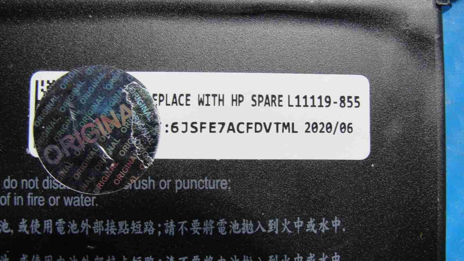 HP 15.6” 15-dy1043dx Genuine Battery 11.55V 41.04Wh 3470mAh HT03XL L11119-855 - Tested Computer Laptop Parts