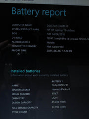 HP 15-DB0051OD 15.6”HD AMD Ryzen 3 2200U 2.5GHz 8GB HDD Reset 1TB+ Charger - Tested Computer Laptop Parts