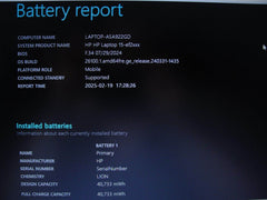 HP 15-EF2033DX 15.6” HD AMD Ryzen 3 5300U 2.6GHz 8GB SSD Reset 256GB- Charger - Tested Computer Laptop Parts