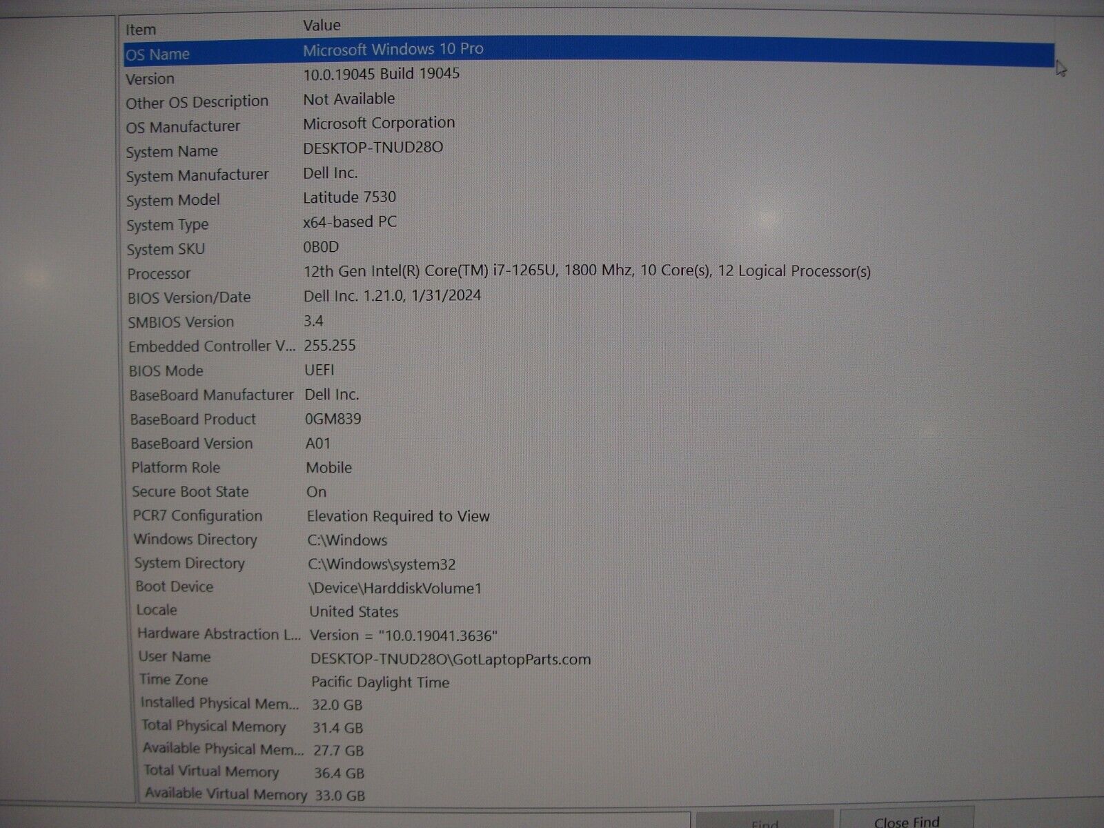 Dell Latitude 7530  Laptop 15.6