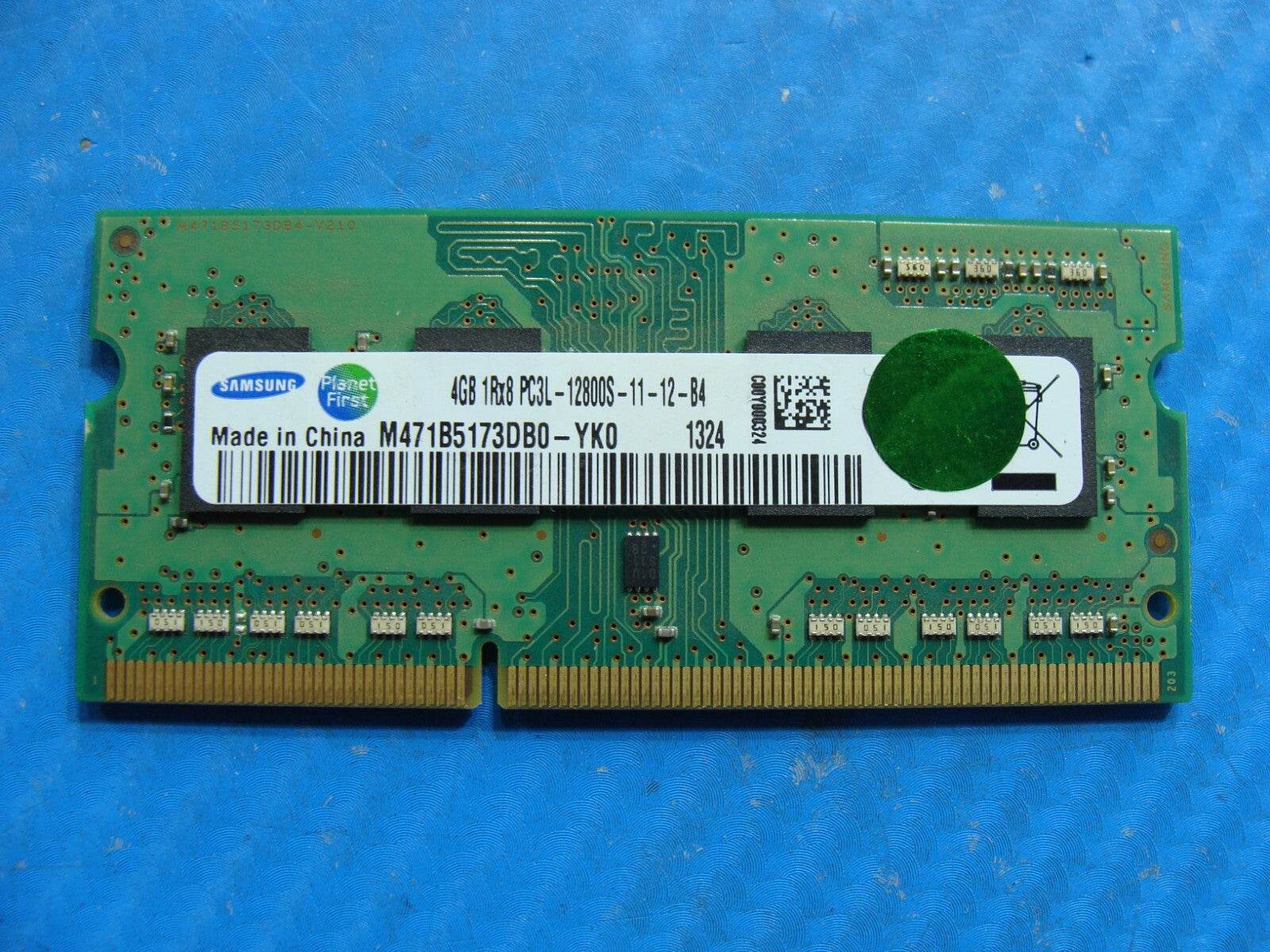 Dell 17 Samsung 4GB 1Rx8 PC3L-12800S Memory RAM SO-DIMM M471B5173DB0-YK0 - Tested Computer Laptop Parts
