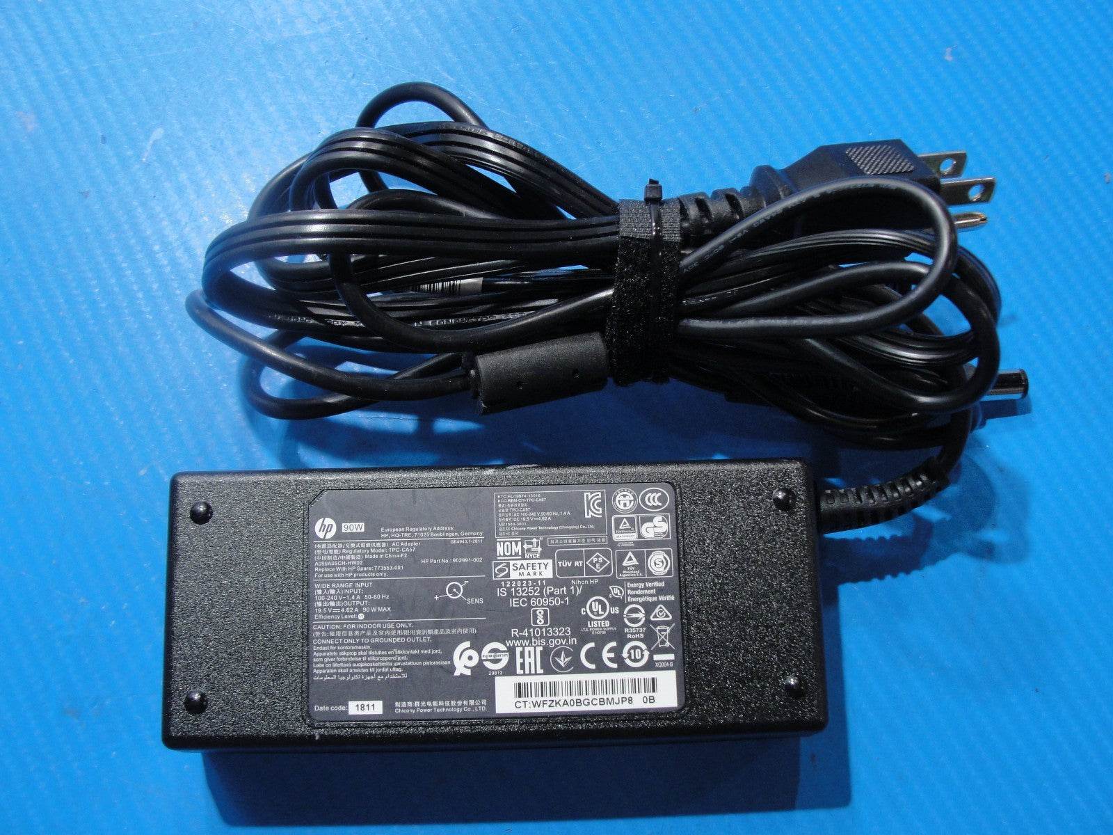 Genuine HP 90W AC Adapter Charger – 19.5V 4.62A – 7.4mm × 5.0mm Black Tip - Tested Computer Laptop Parts