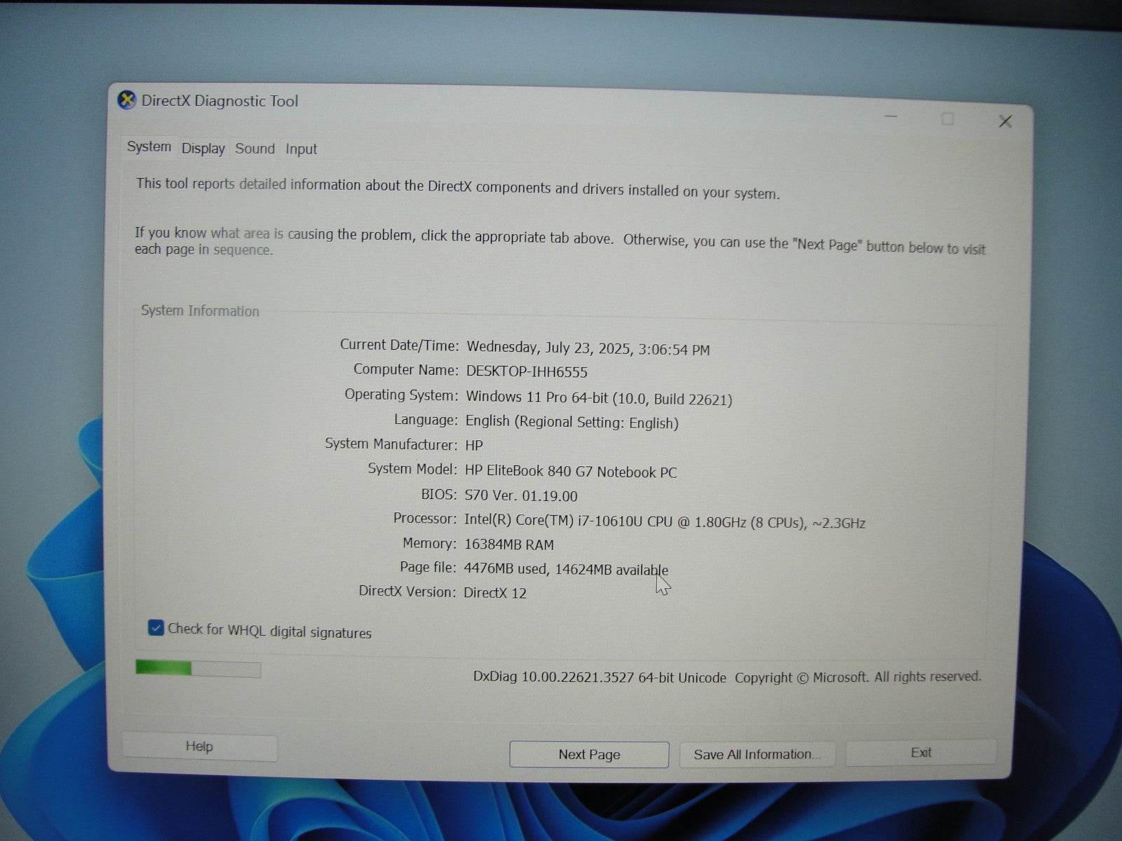 HP EliteBook 840 G7 14”FHD Intel Core i7-10610U 1.8GHz 8GB SSD Reset 256GB - Tested Computer Laptop Parts