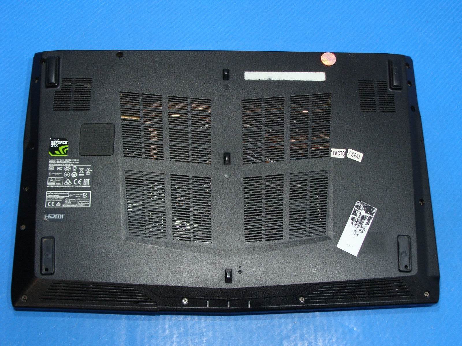 MSI GL62M 7RD 15.6'' FHD core i5-7300HQ 2.5GHz 8GB 256GB GTX 1050 Battery 91% - Tested Computer Laptop Parts