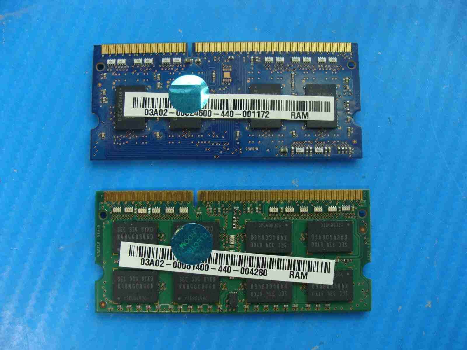 Asus GL551JK SK hynix+Samsung 12GB (4GB+8GB) Memory RAM SO-DIMM M471B1G73DB0-YK0 - Tested Computer Laptop Parts