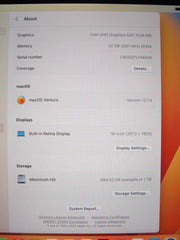 Apple Macbook Pro A 2141 MVVL2LL/A (2019)16”Retina i7-9750H 2.6GHz 32GB SSD 1TB - Tested Computer Laptop Parts