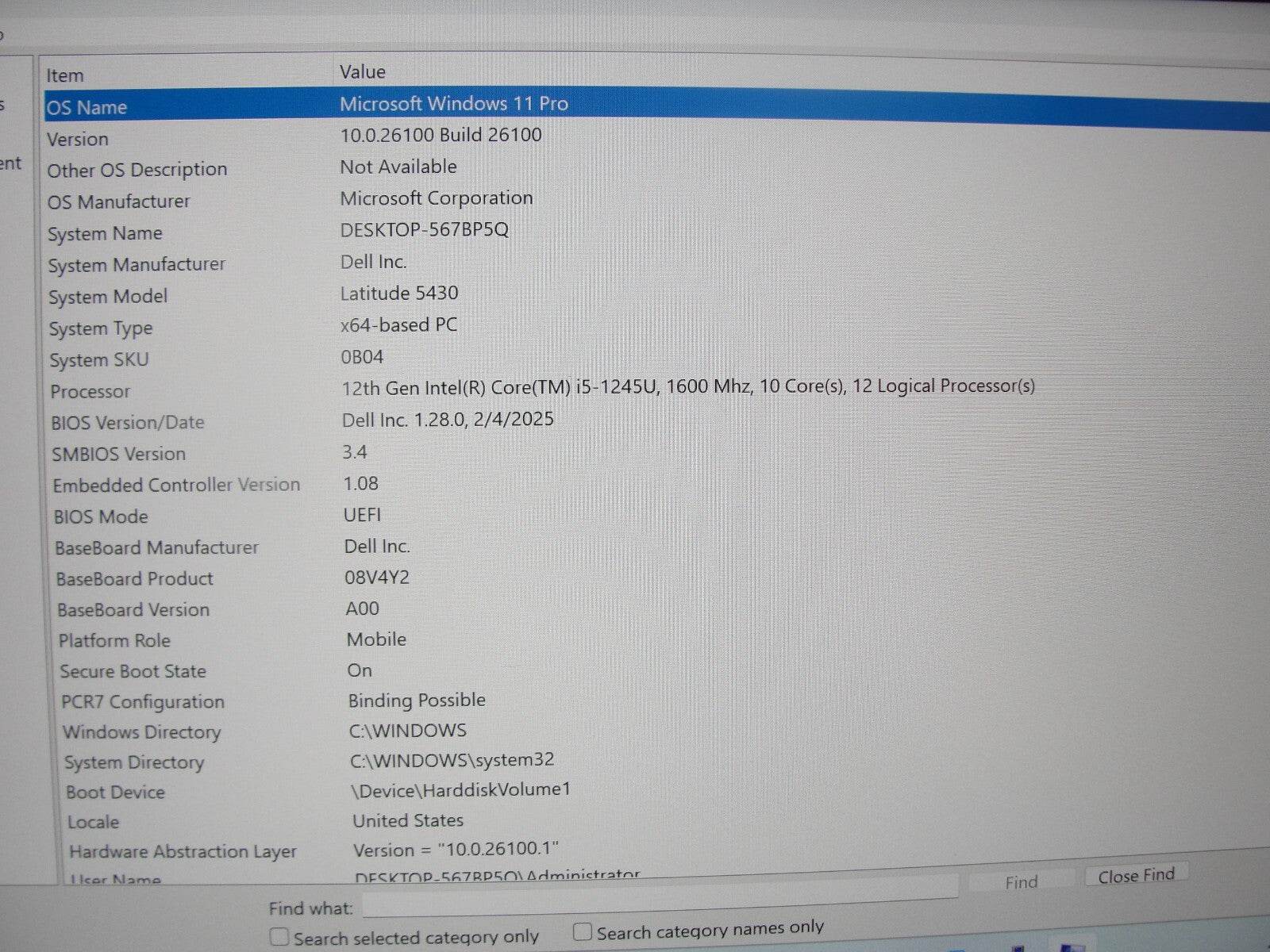 WARRANTY Dell Latitude 5430 14”FHD i5-1245U 1.6GHz 16GB 256GB SSD + Charger - Tested Computer Laptop Parts