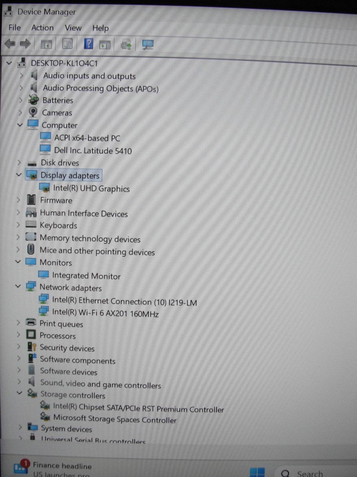 Dell Latitude 5410 14” FHD Intel Core i5-10310U 1.7GHz 8GB 256GB SSD+Charger - Tested Computer Laptop Parts