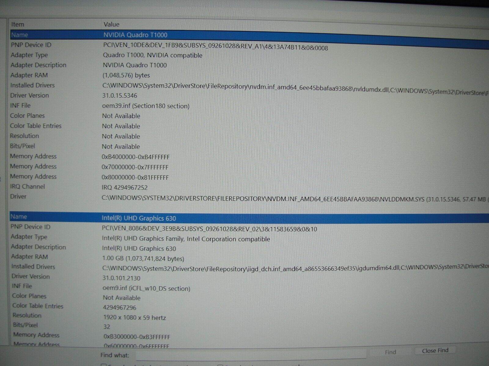 Dell Precision 7540 15” FHD i5-9400H 2.5GHz 16GB SSD 256GB NVIDIA Quadro T1000 - Tested Computer Laptop Parts