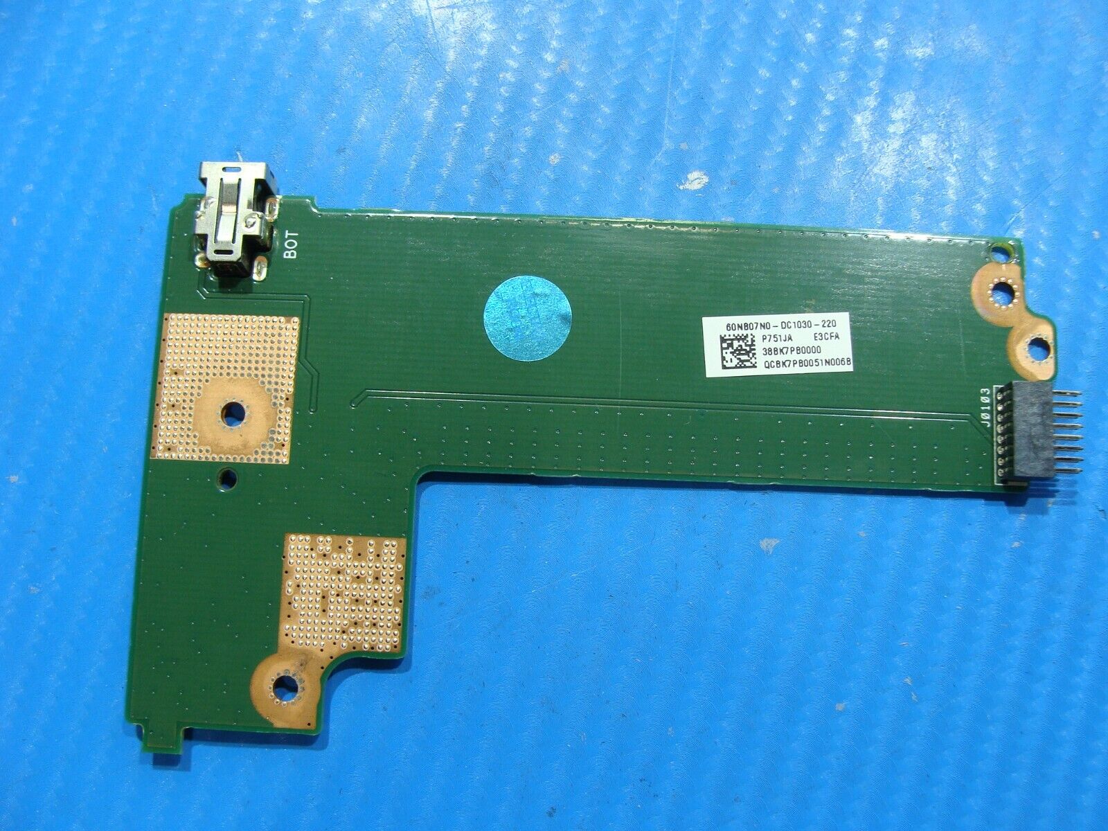 Asus VivoBook 15.6” X755JA DC IN Jack Power Button Board 60NB07N0-DC1030-220