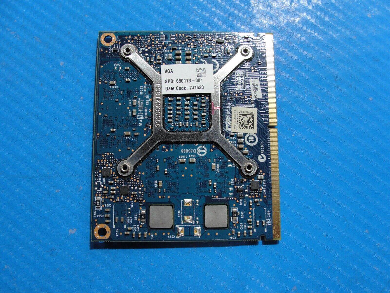 HP ZBook 17 G3 NVIDIA Quadro M1000M 2GB Video Card N16P-Q1-A2 850113-001 - Tested Computer Laptop Parts