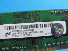 MacBook A1278 Laptop Micron 2GB Memory PC3-12800S-11-11-B2 MT8JTF25664HZ-1G6M1 - Tested Computer Laptop Parts