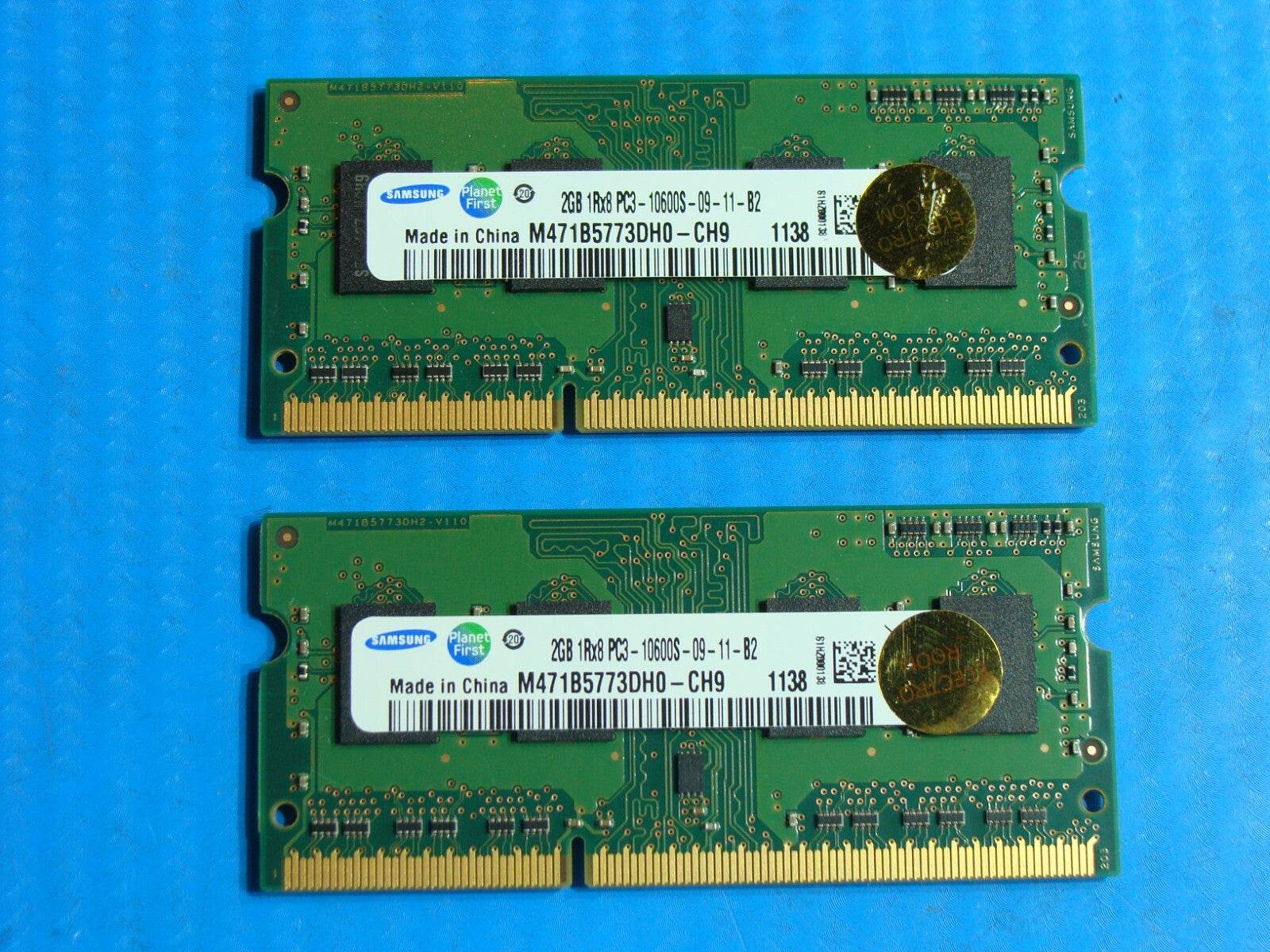MacBook Pro A1278 Samsung 4GB 2x2GB Memory RAM PC3-10600S M471B5773DH0-CH9 - Tested Computer Laptop Parts