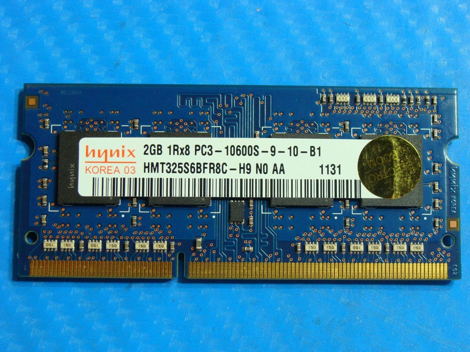 MacBook Pro A1286 Laptop Hynix 2GB Memory PC3-10600S-9-10-B1 HMT325S6BFR8C-H9 - Tested Computer Laptop Parts