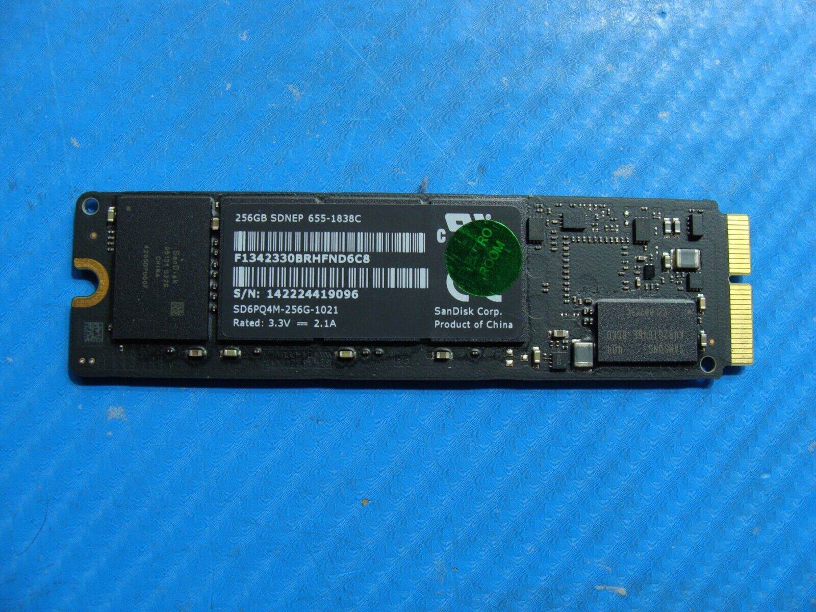 MacBook A1466 SanDisk 256GB SSD Solid State Drive SD6PQ4M-256G-1021 655-1838C - Tested Computer Laptop Parts