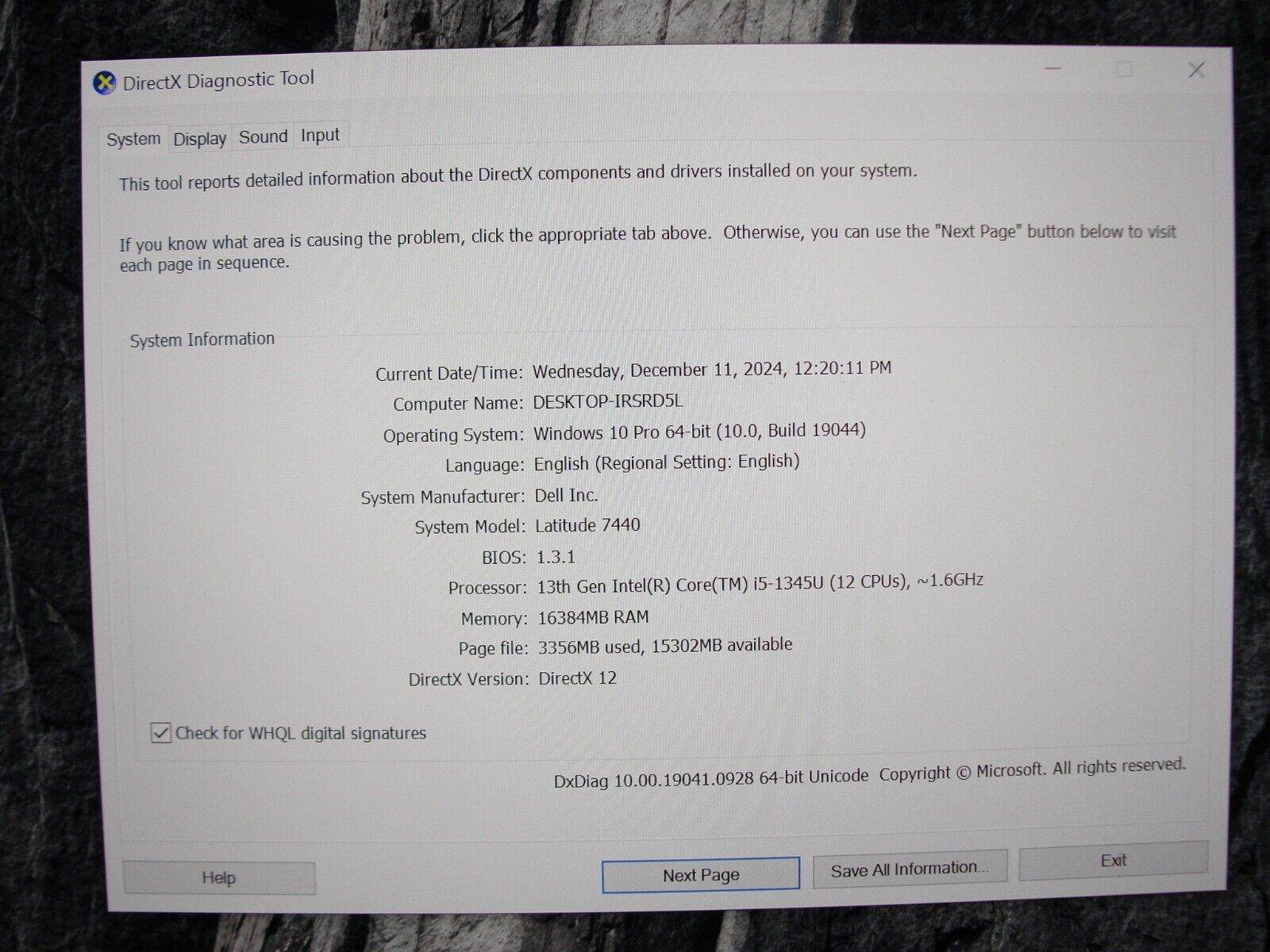 Dell Latitude 7440 14” Core i5-1345U 1.6GHz 16GB 512GB SSD + Original Charger - Tested Computer Laptop Parts