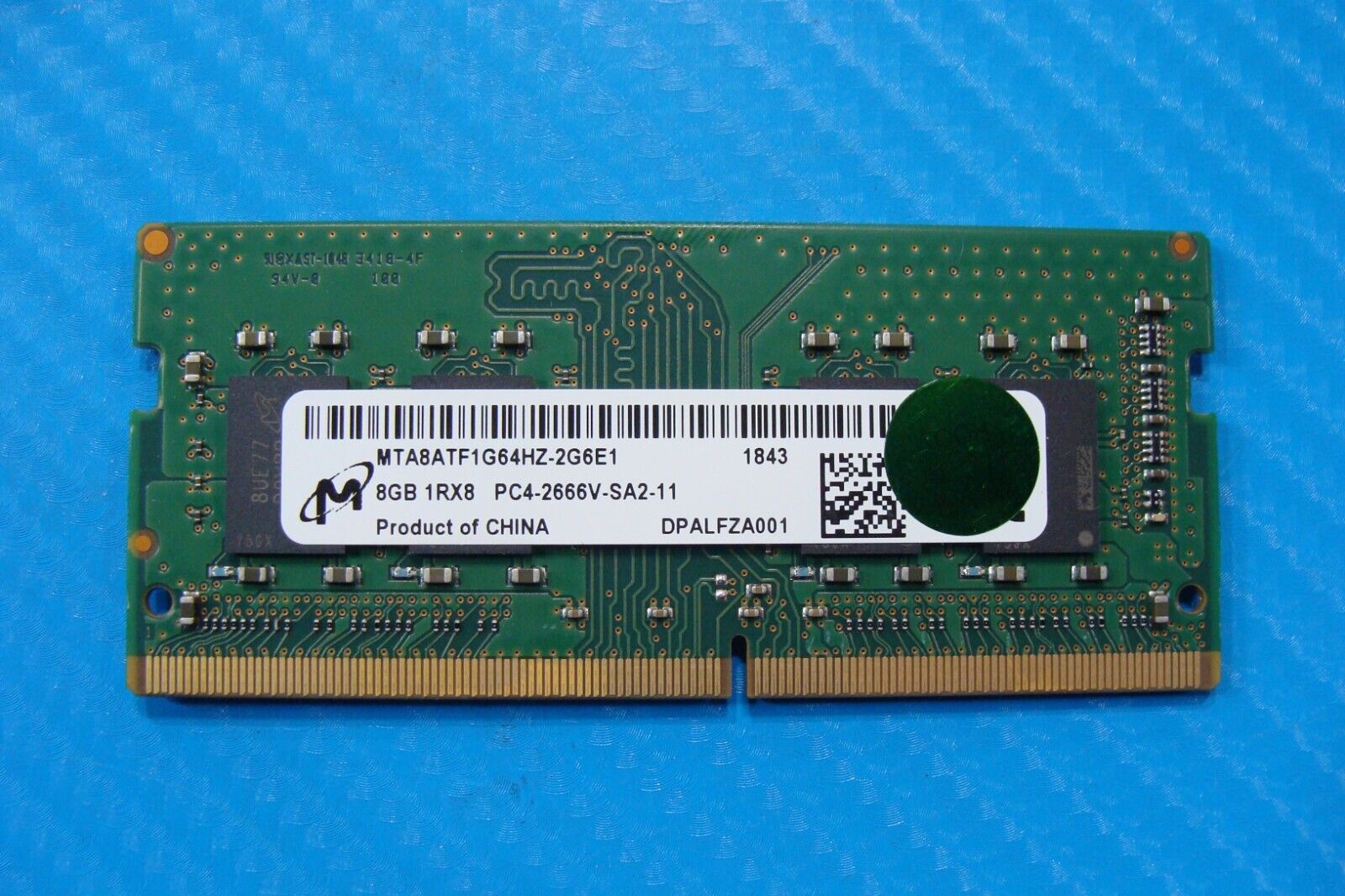 Dell 5482 2in1 Micron 8GB 1Rx8 PC4-2666V Memory RAM SO-DIMM MTA8ATF1G64HZ-2G6E1