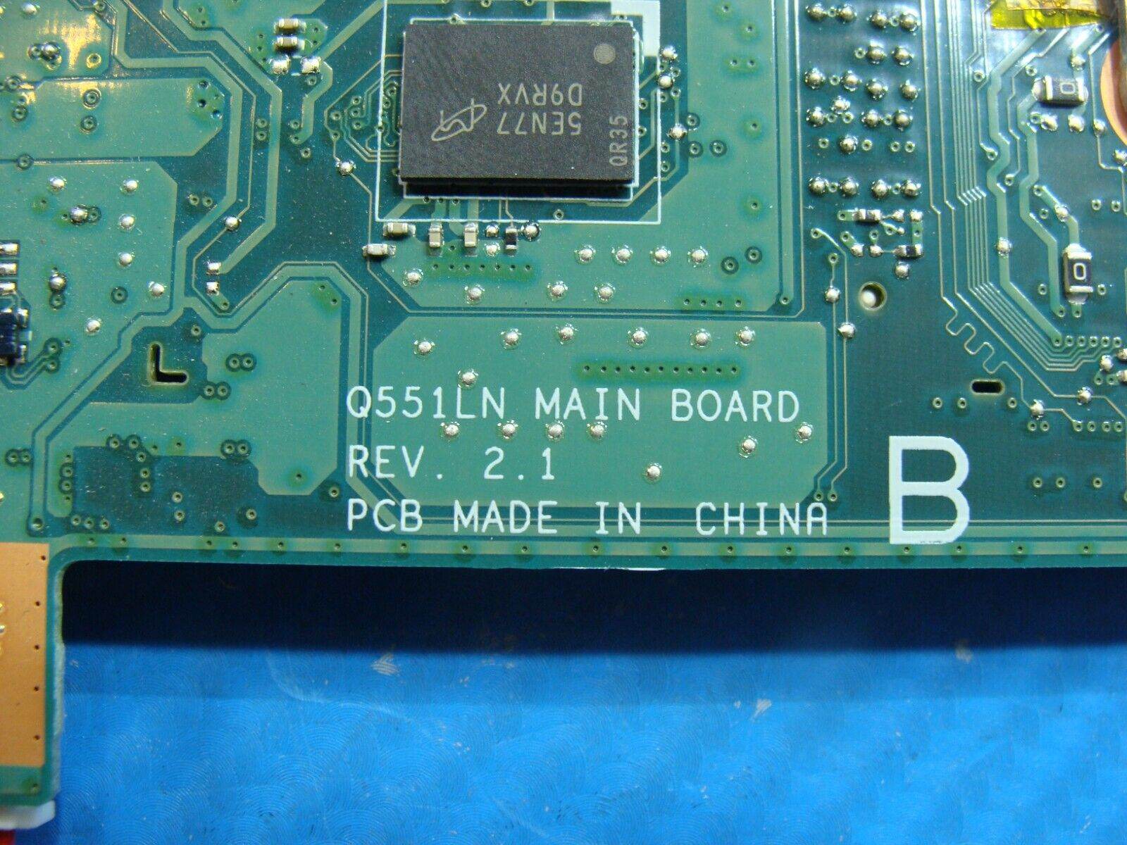 Asus Q551LN-BSI708 i7-5500U 2.4GHz 4GB GT940M Motherboard 60NB0950-MB1001 /AS IS - Tested Computer Laptop Parts