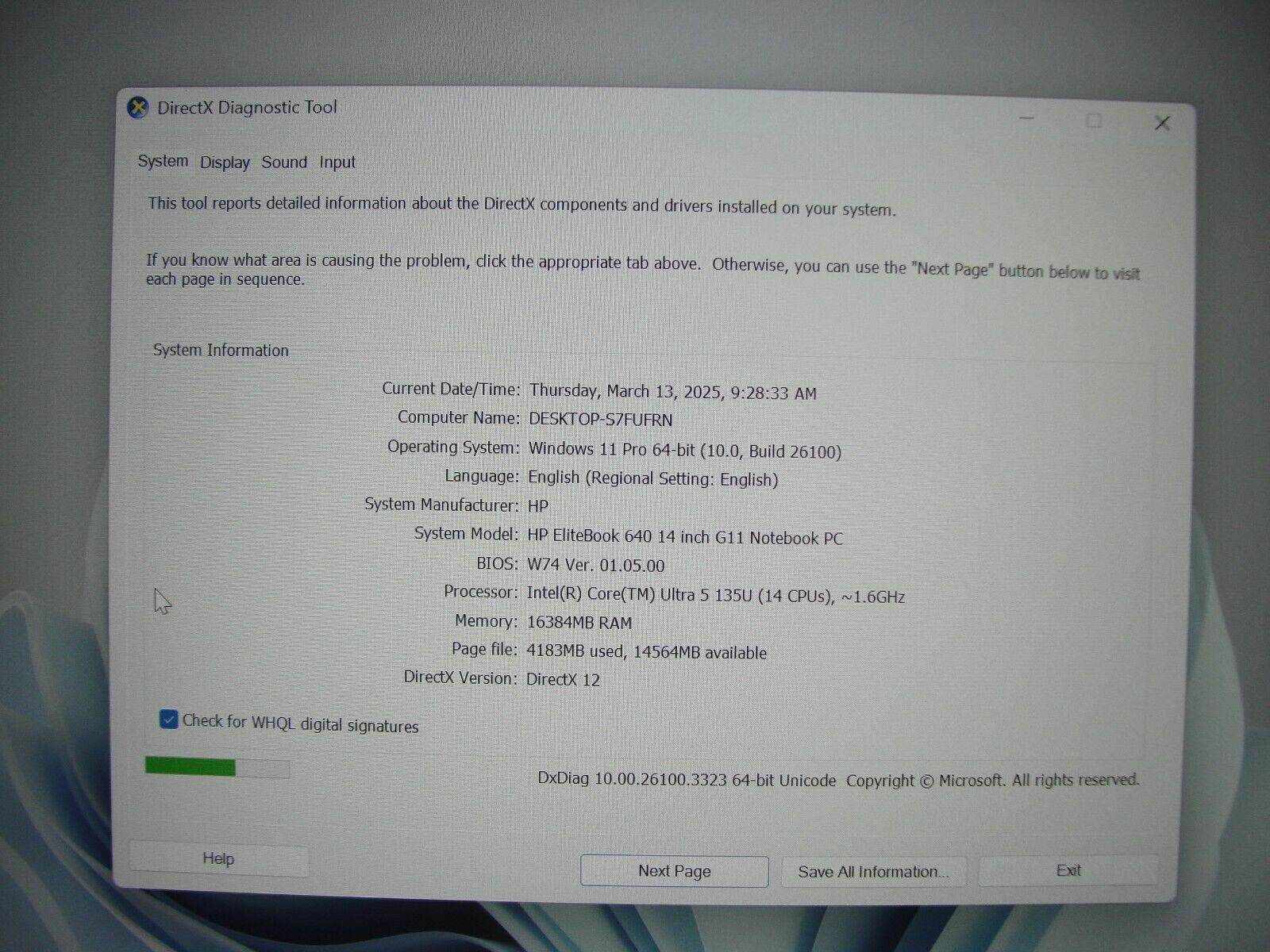 Warranty HP EliteBook 640 G11 14”WUXGA Core Ultra 5 135U 1.6GHz 16GB SSD 256 - Tested Computer Laptop Parts