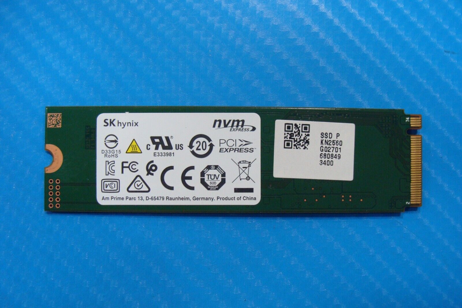 Acer A315-42-R0W1 SK Hynix 256GB NVMe SSD Solid State Drive HFM256GDJTNG-8310A