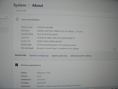 Dell Latitude 5400 14”FHD Intel Core i7-8665U 1.9GHz 16GB 512GB SSD + Charger - Tested Computer Laptop Parts