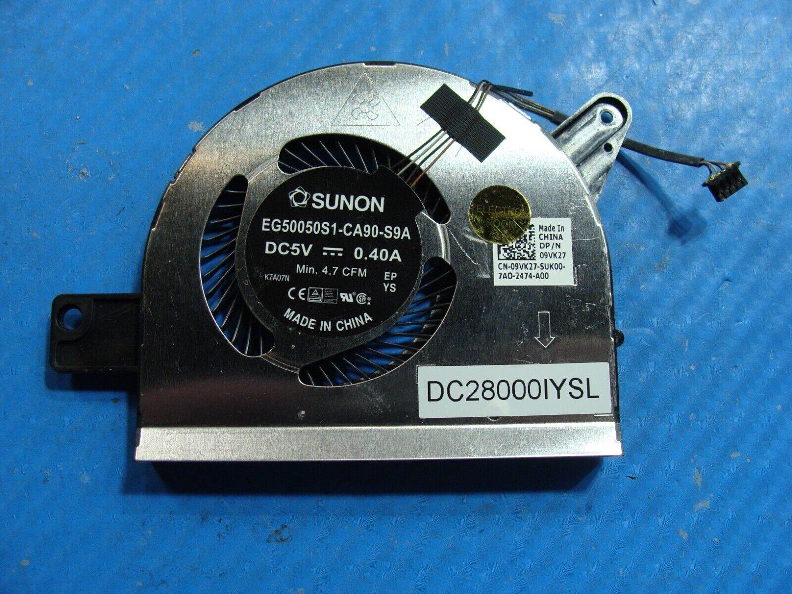 Dell Latitude 15.6” 5580 Genuine Laptop CPU Cooling Fan 9VK27 DC28000IYSL - Tested Computer Laptop Parts