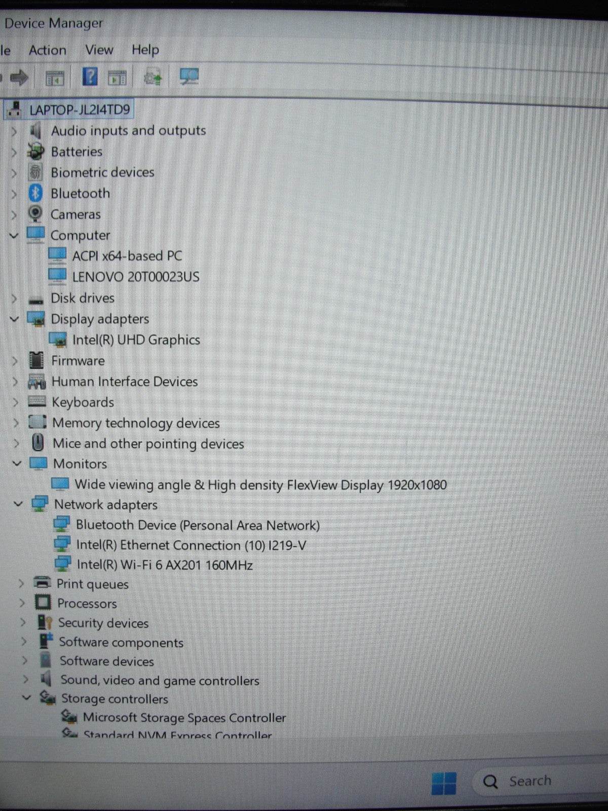 Lenovo ThinkPad T14s Gen 1 14”FHD Core i7-10510U 1.8GHz 8GB SSD Reset 512GB - Tested Computer Laptop Parts