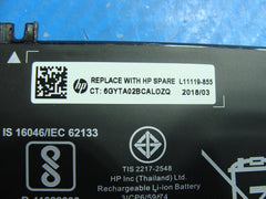 HP 15-da0032wm 15.6" Battery 11.4V 41.04Wh 3420mAh HT03XL L11119-855 98%
