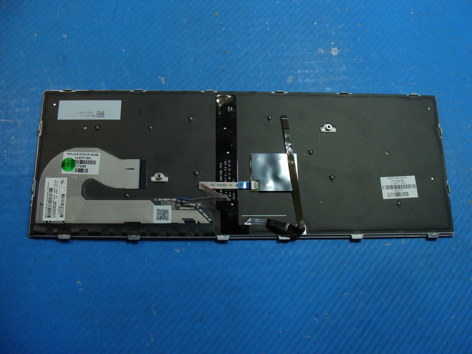HP EliteBook 14” 840 G6 OEM US Backlit Keyboard 6037B0138901 L14377-001 Grade A