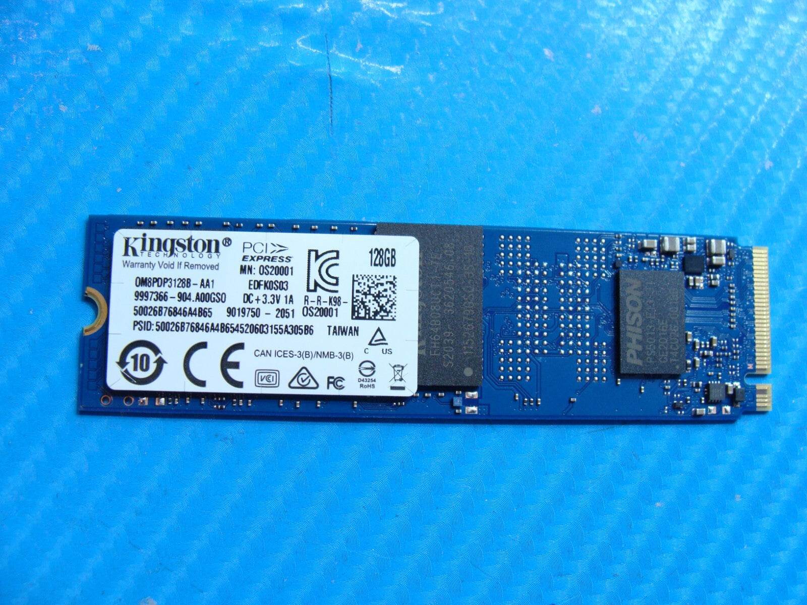 Acer A515-46-R14K Kingston 128GB NVME M.2 Solid State Drive 0M8PDP3128B-AA1 - Tested Computer Laptop Parts