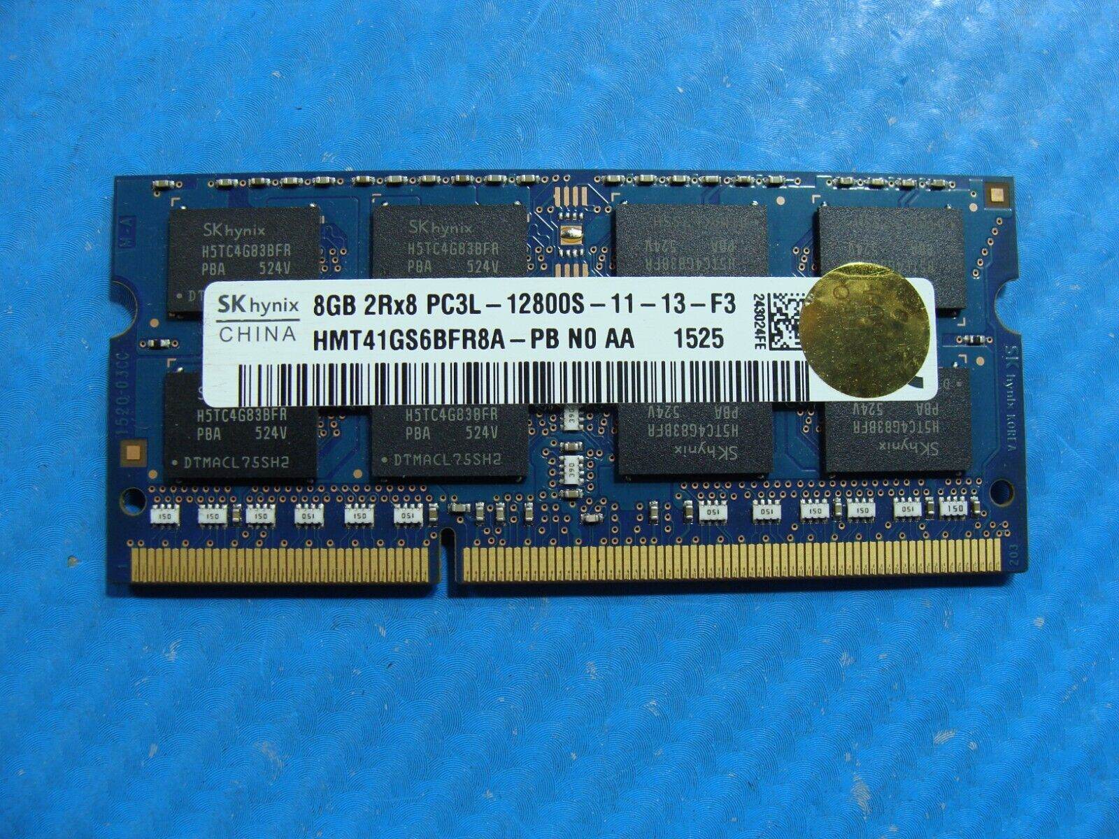 Asus G551JW SK Hynix 8GB 2Rx8 PC3L-12800S Memory RAM SO-DIMM HMT41GS6BFR8A-PB - Tested Computer Laptop Parts