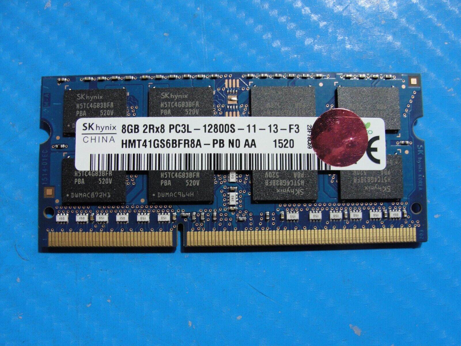 Dell 15 7568 SK Hynix 8GB 2Rx8 PC3L-12800S SO-DIMM Memory RAM HMT41GS6BFR8A-PB - Tested Computer Laptop Parts