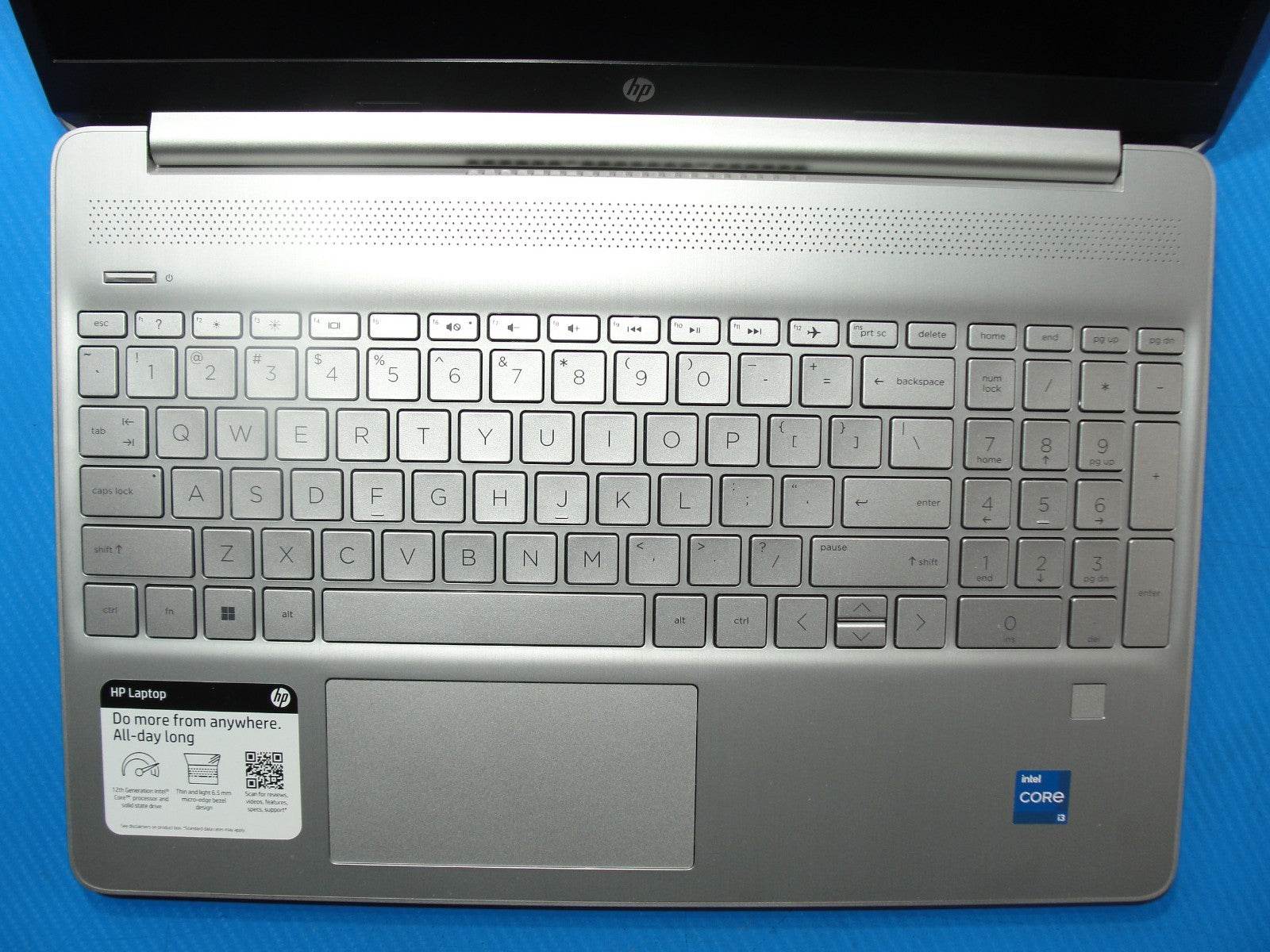 HP 15-DY5023ST 15.6”FHD Intel Core i3-1215U 1.2GHz 8GB SSD Reset 256GB+ Charger - Tested Computer Laptop Parts