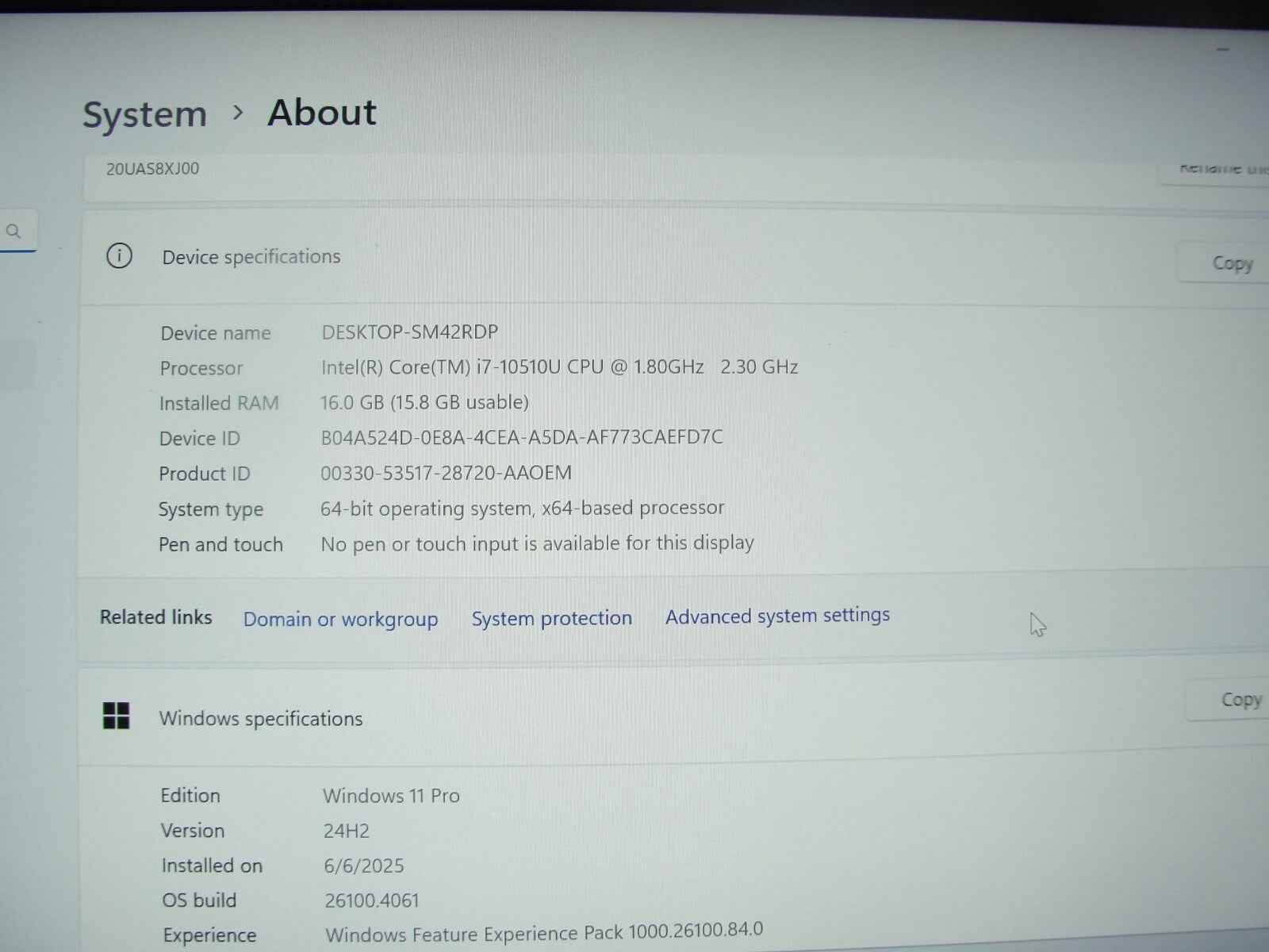 Lenovo ThinkPad X1 Carbon Gen8 14”FHD Intel Core i7-10510U 1.8GHz 16GB 512GB SSD - Tested Computer Laptop Parts