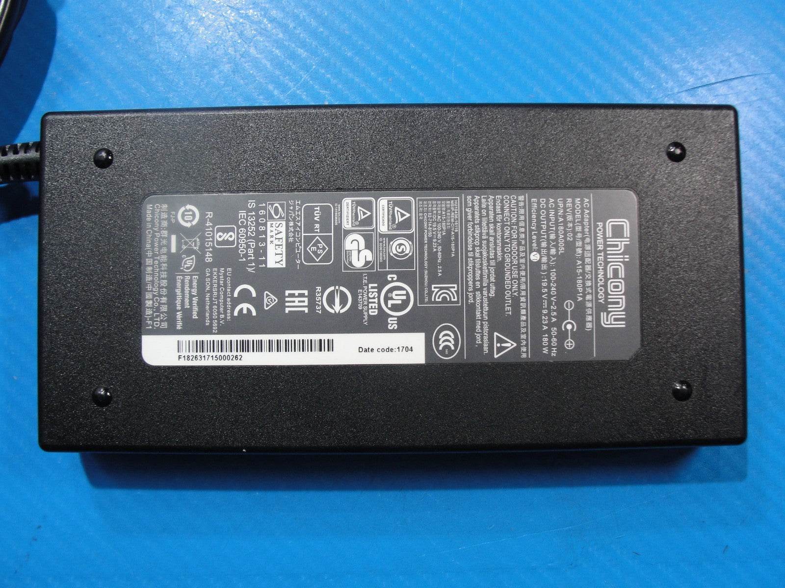 CHICONY Power Adapter Model: A15-180P1A P/N: A180A005L – 180W - Tested Computer Laptop Parts