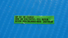 HP Envy x360 15-ee1093cl 15.6" Genuine DC IN Power Jack w/Cable 799735-Y51
