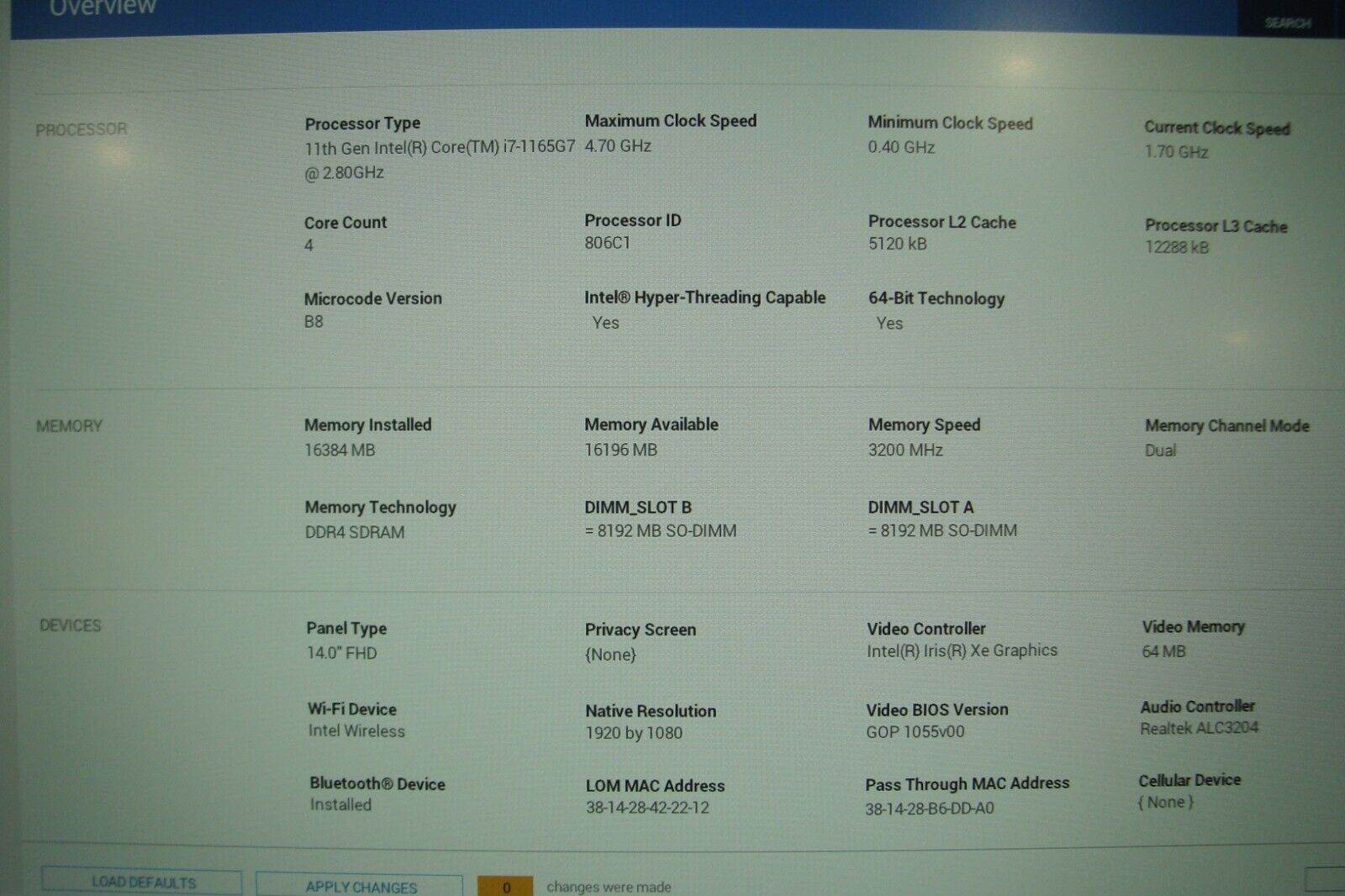 Dell Latitude 14 5420 FHD Intel Core i7 11th Gen 2.8GHz 16GB 512GB SSD Win 11PRO - Tested Computer Laptop Parts