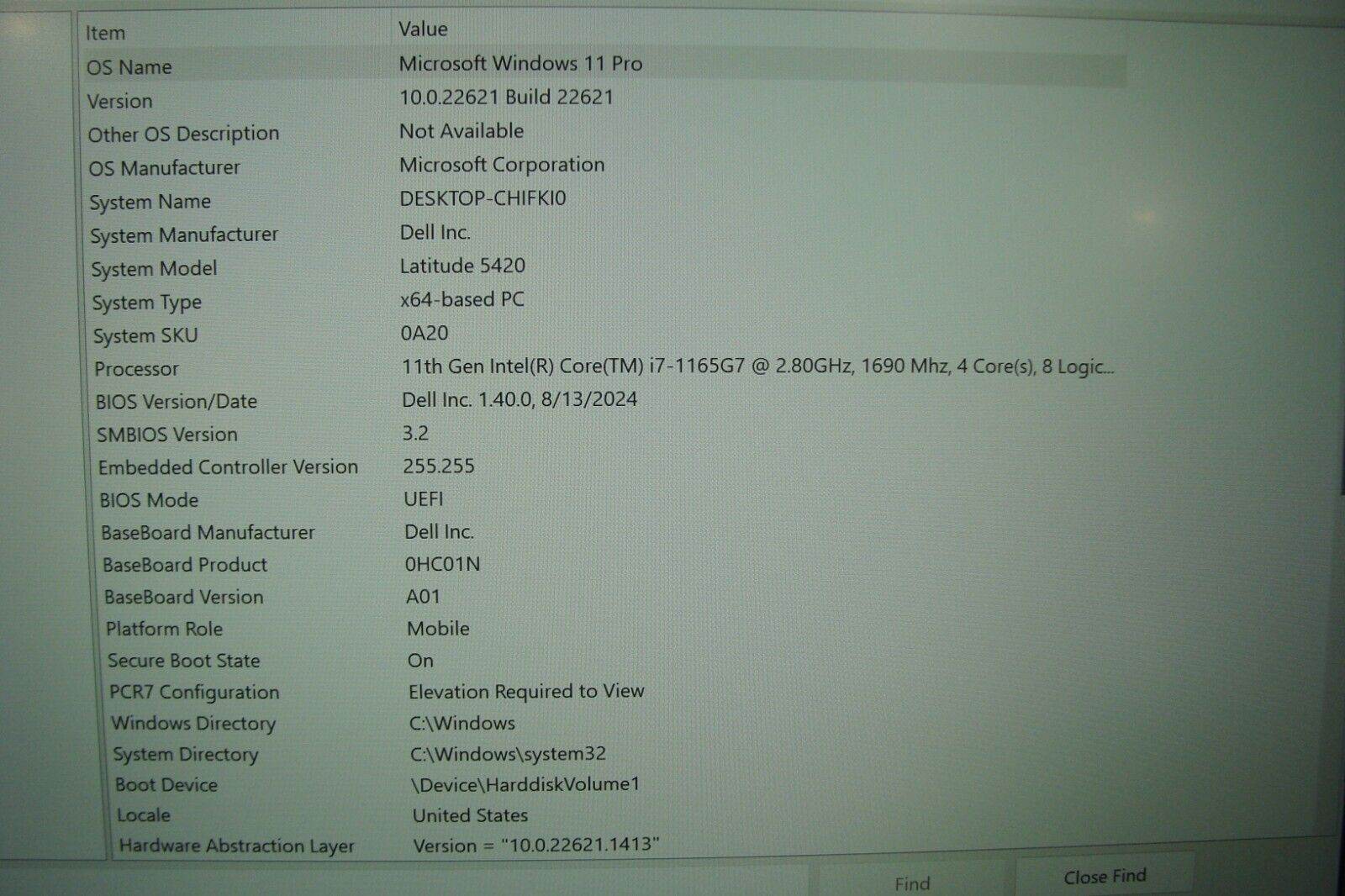 Dell Latitude 14 5420 FHD Intel Core i7 11th Gen 2.8GHz 16GB 512GB SSD Win 11PRO - Tested Computer Laptop Parts