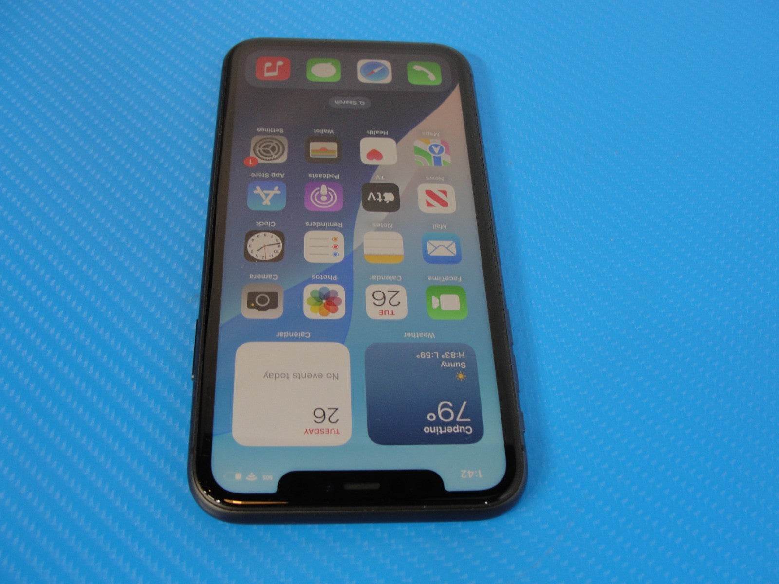 Apple iPhone 11 A2111 Unlocked 64GB Black /Dual SIM -eSIM /GOOD - Tested Computer Laptop Parts