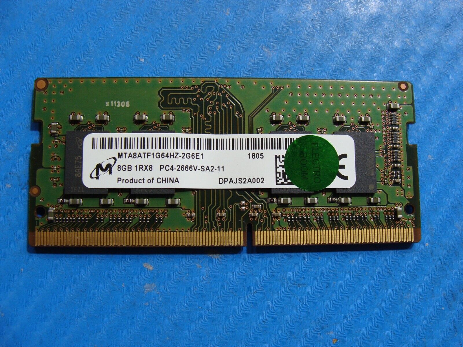 Dell G7 15 7588 Micron 8GB 1Rx8 PC4-2666V Memory RAM SO-DIMM MTA8ATF1G64HZ-2G6E1