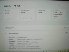 Dell Latitude 5400 14”FHD Intel Core i7-8665U 1.9GHz 16GB SSD Reset 512GB+Charge - Tested Computer Laptop Parts